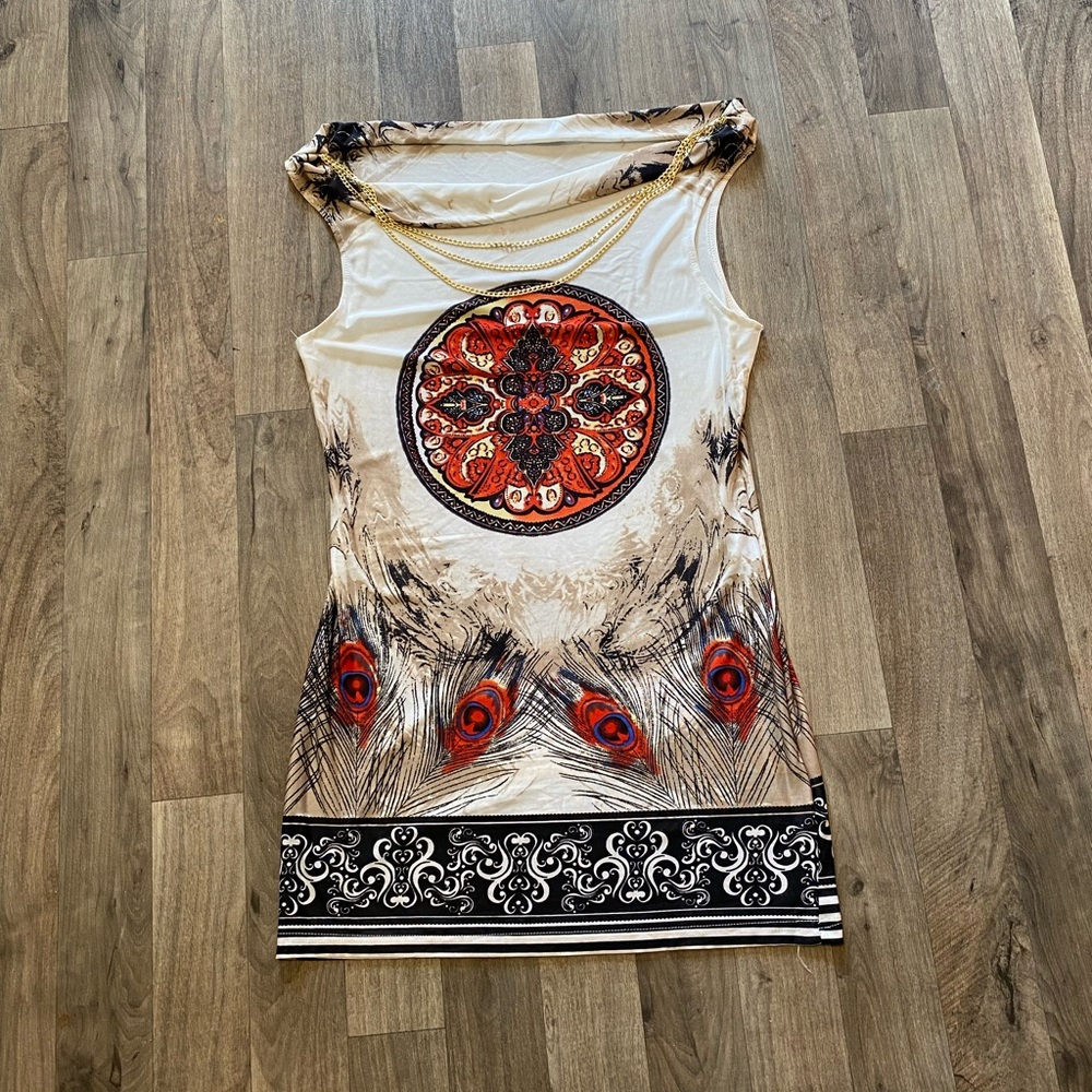 Anself Chain Necklace Sleeveless Top Size XL